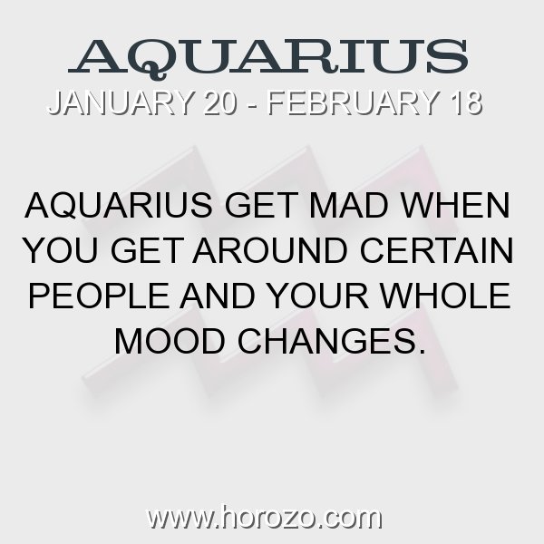Aquarius zodiac fact