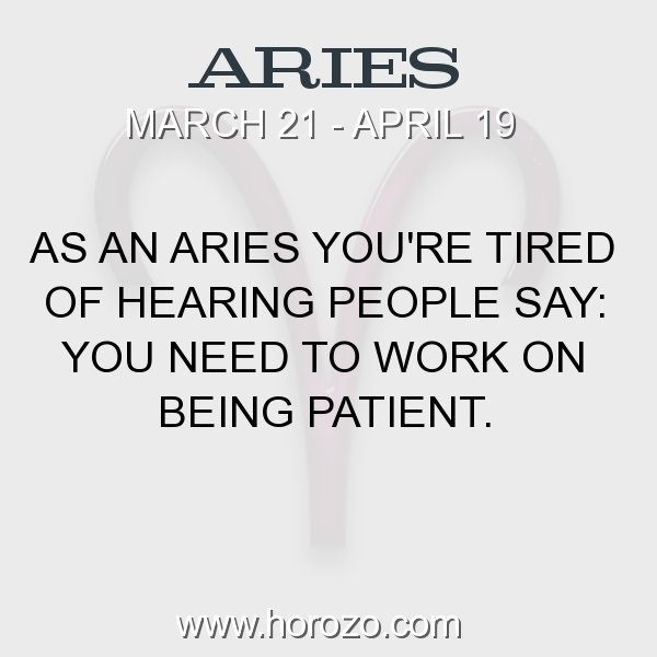 Aries zodiac fact