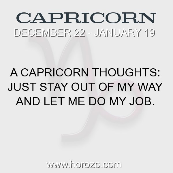 Capricorn zodiac fact