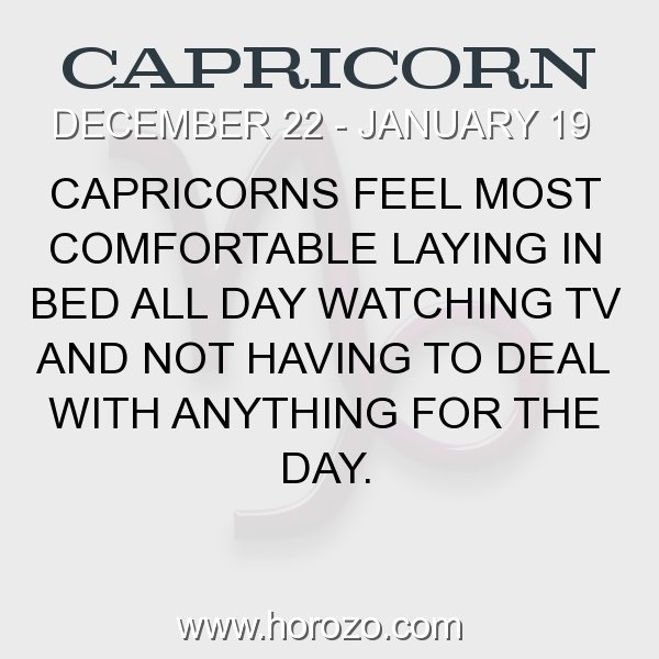 Capricorn zodiac fact