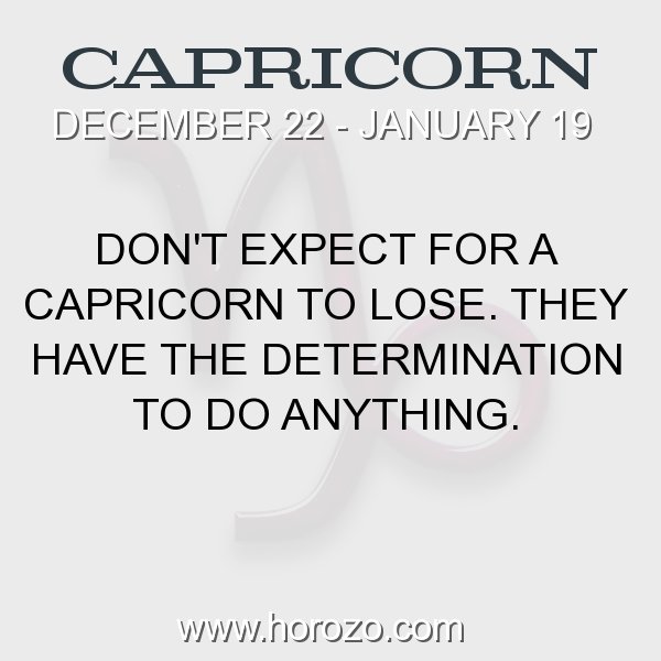 Capricorn zodiac fact