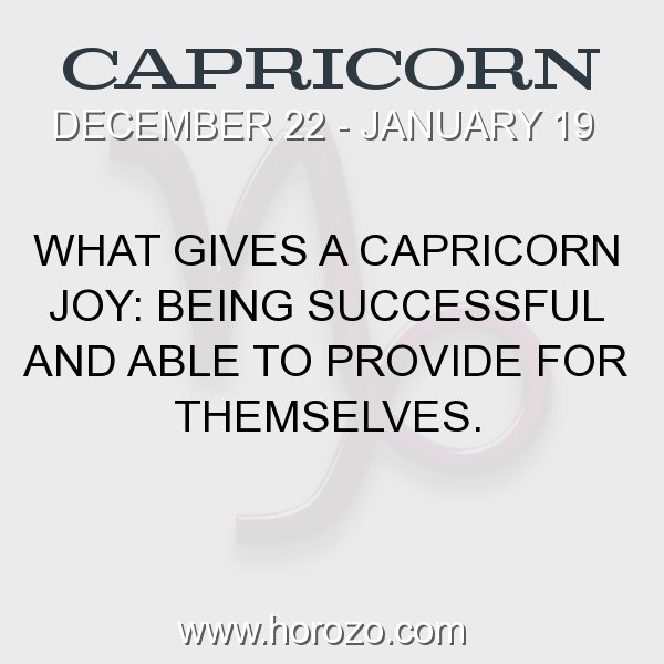 Capricorn zodiac fact