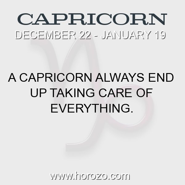 Capricorn zodiac fact