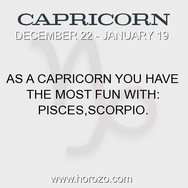 Capricorn zodiac fact