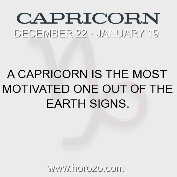 Capricorn zodiac fact