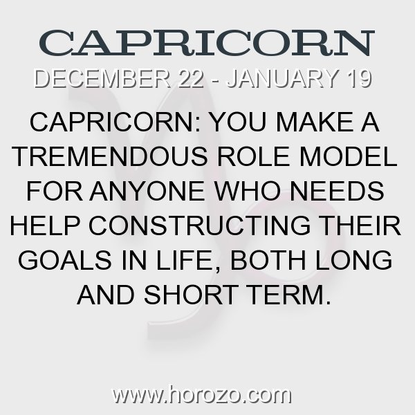 Capricorn zodiac fact