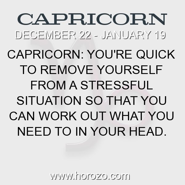 Capricorn zodiac fact