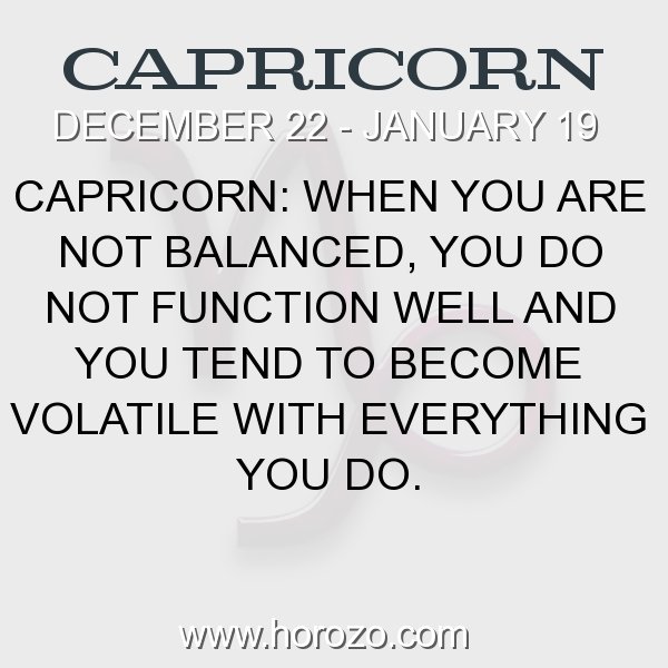 Capricorn zodiac fact