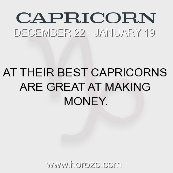 Capricorn zodiac fact