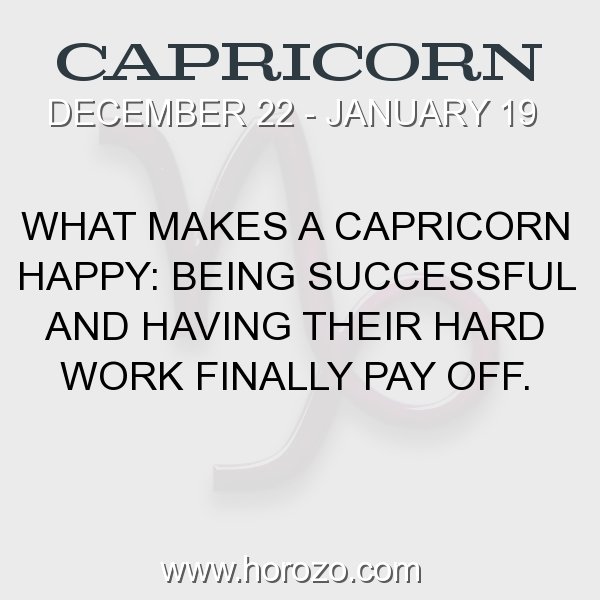 Capricorn zodiac fact