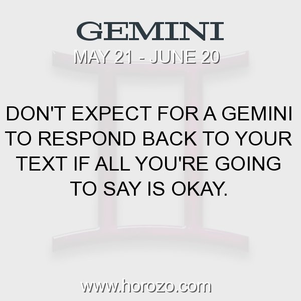 Gemini zodiac fact