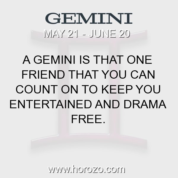 Gemini zodiac fact