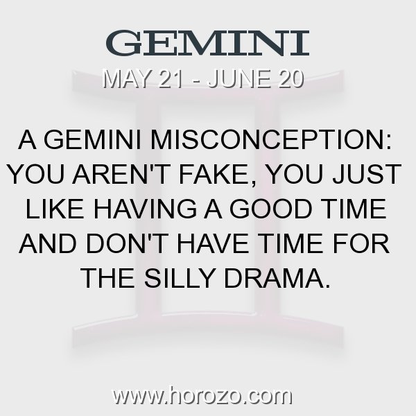 Gemini zodiac fact