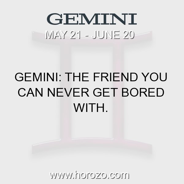 Gemini zodiac fact