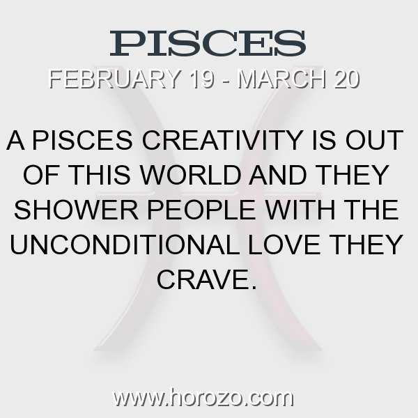 Pisces zodiac fact