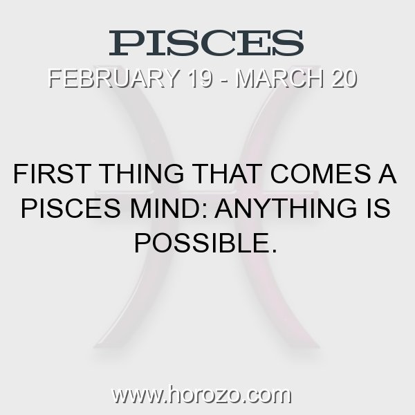 Pisces zodiac fact