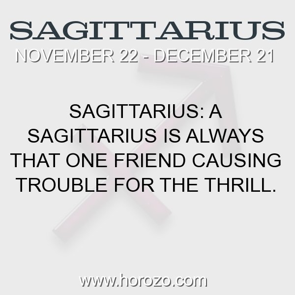 Sagittarius zodiac fact