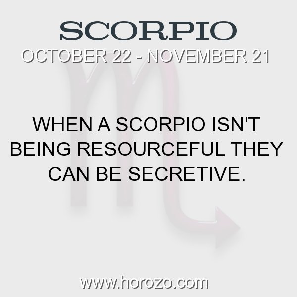 Scorpio zodiac fact